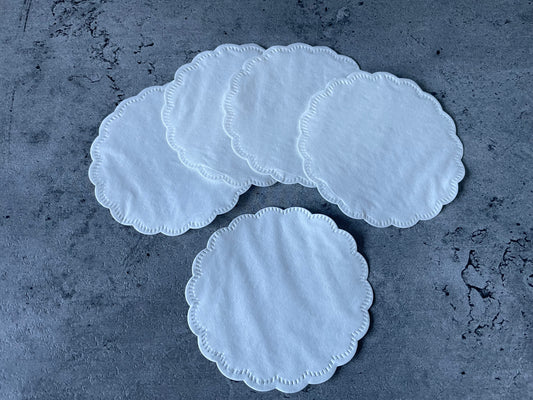 Plain Multi ply paper tissue coasters Pack of 100