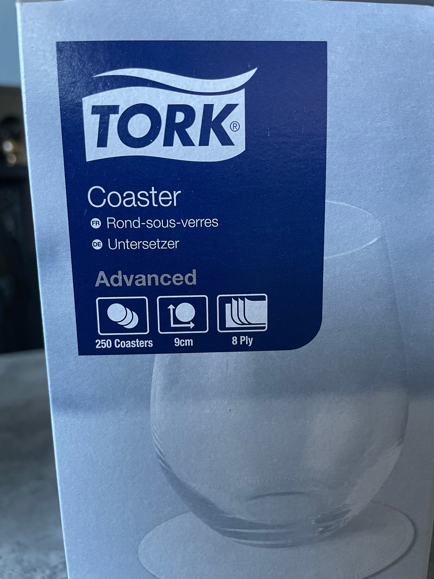 Plain Multi ply paper tissue coasters Pack of 100