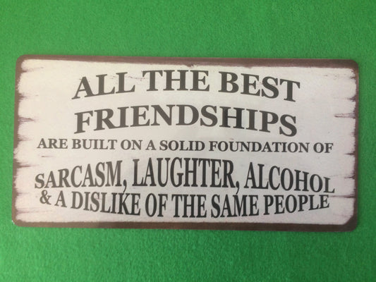 Friendship Sign Best Friends Plaque Gift Shabby Chic Present idea