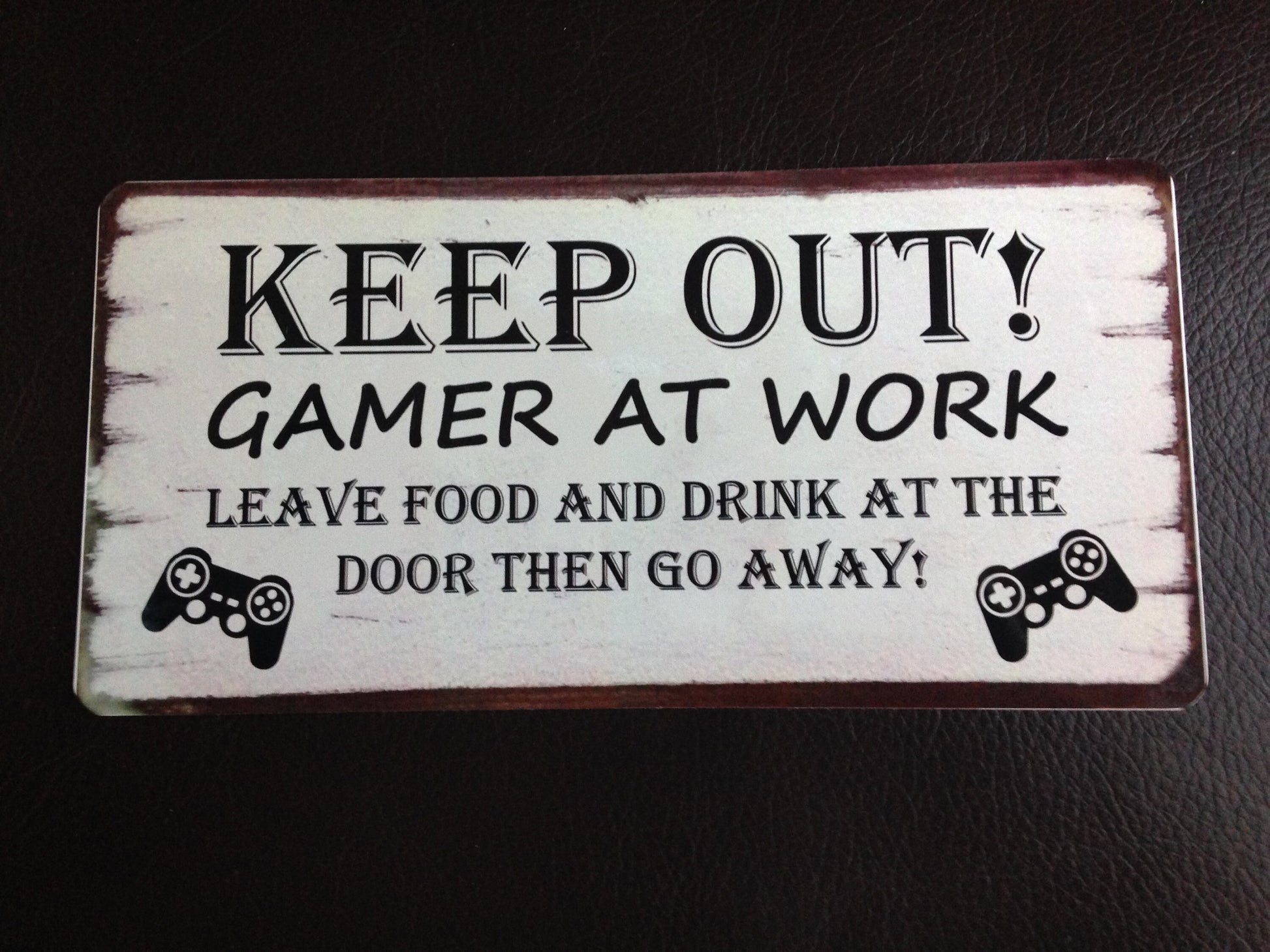 Keep out Gamer at Work Door Sign, Plaque, Christmas gift. Choose Play Station or Xbox